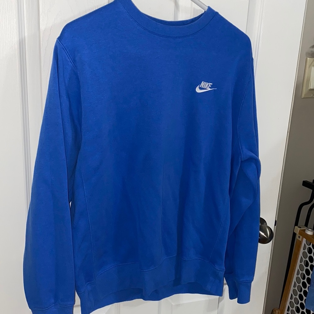 Blue nike crewneck
